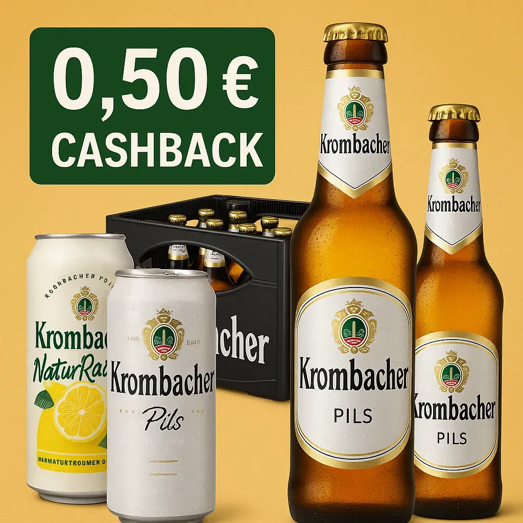 Cashback Auf Krombacher Bier