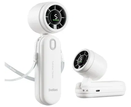 Diveblues 3-in-1 Handventilator Turbo Ventilator in Blau