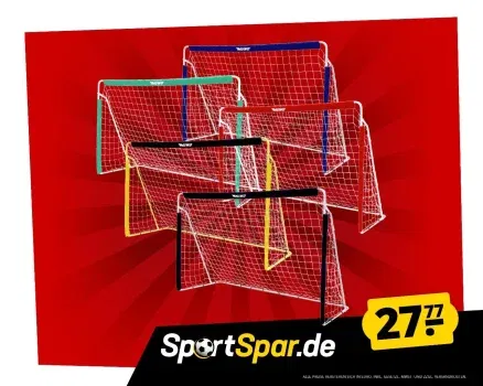 MUWO Fußballtor aus Stahl 240 x 150 cm in 6 Farben für 32,72 € inkl. Versand