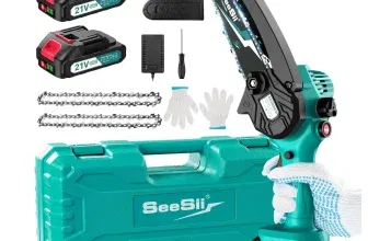 Mini Kettensäge (Akku 4000mAh 6 Zoll) für 35,99 € inkl. Prime-Versand (statt 59,99 €)
