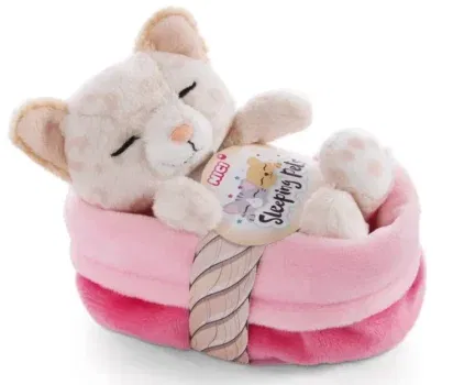 NICI Kuscheltier Katze im Körbchen