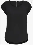 Only Damen Einfarbige Kurzarm Bluse Basic Onlvic Für 7,99 € Inkl. Prime-Versand (Statt 16,14 €)