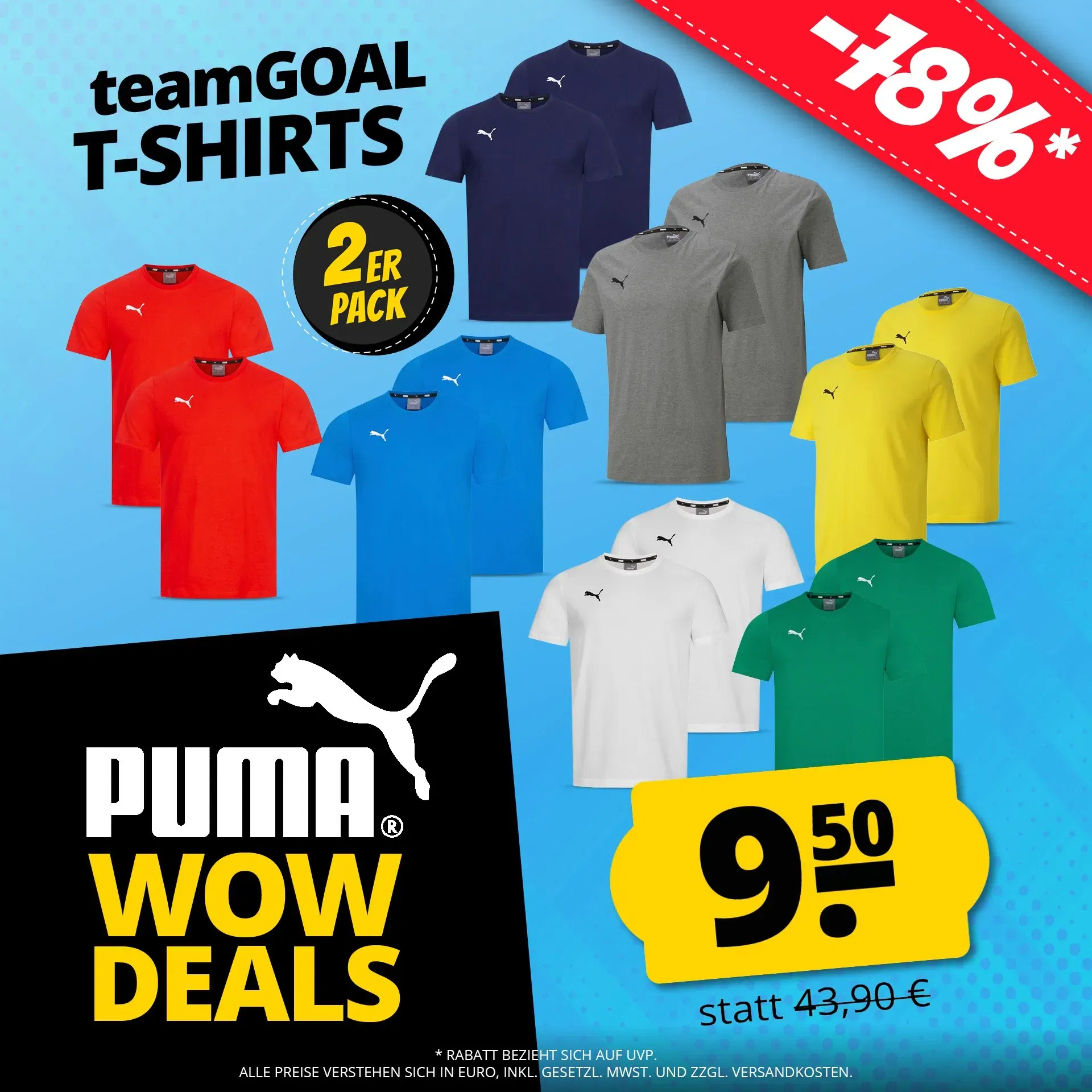 Puma Teamgoal Casuals T Shirts Im 2Er Pack
