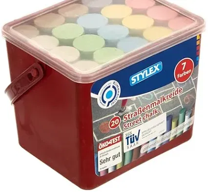 Stylex 48104 Strassenkreide Im 20Er Eimer