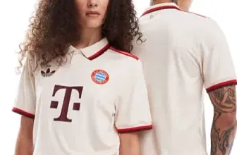 adidas Football FC Bayern München 24/25 Unisex-Ausweichtrikot in Beige und Rot