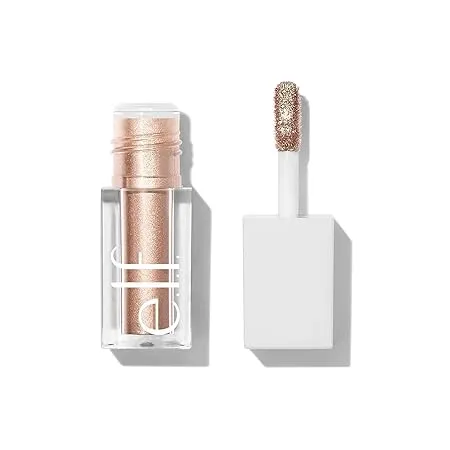 E.l.f. Liquid Metallic Eyeshadow Lidschatten Mit Metallischem Finish Langanhaltende Formel Auf Gel Basis Schnell Trocknend Vegan Tierversuchsfrei Moon 3 Ml
