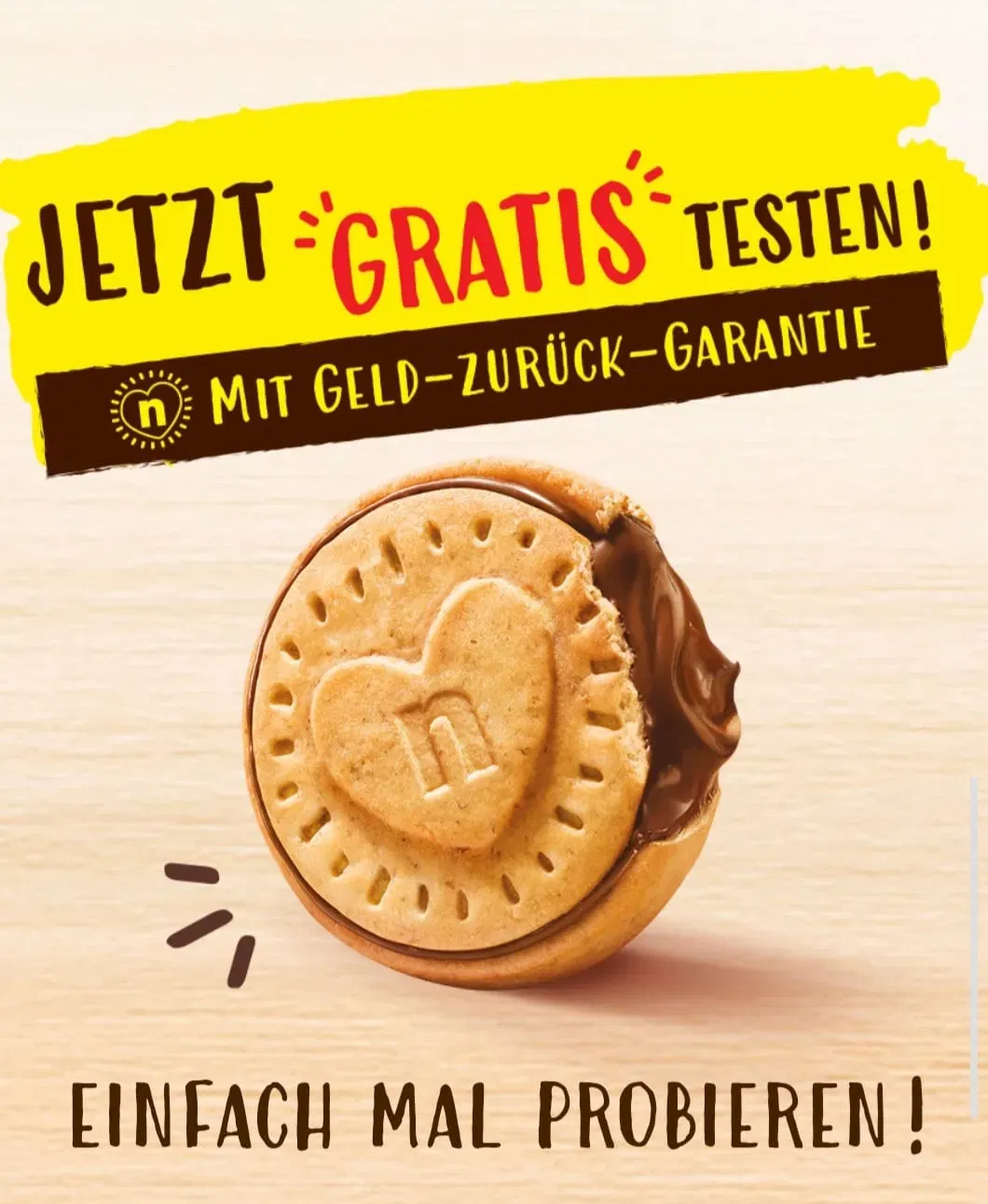 Nutella Biscuits Gratis Testen