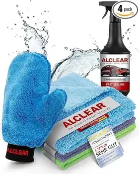 ALCLEAR 8201050 Autopflegeset für Tiefenglanz mit Lack & Scheiben Trockentuch ab 17,63€ inkl. Prime-Versand (statt 38,00 €)