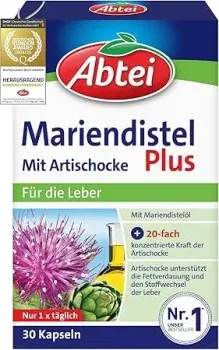 Abtei Mariendistel Plus mit Artischocke (30 Kapseln) für 3,93 € inkl. Prime-Versand (statt 5,95 €)