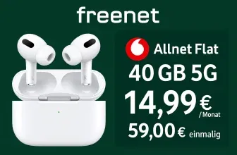 Freenet: Fairphone 4 (128 GB) + Vodafone Allnet Flat 40 GB 5G für 14,99 € / Monat + 79,00 € einmalig
