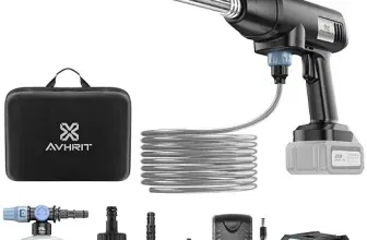 Akku-Hochdruckreiniger (mit 4000mAh Akku 800 PSI Hochdruckpistole mit 6-in-1 Düse) für 69,99 € inkl. Prime Versand (statt 149,99 €)