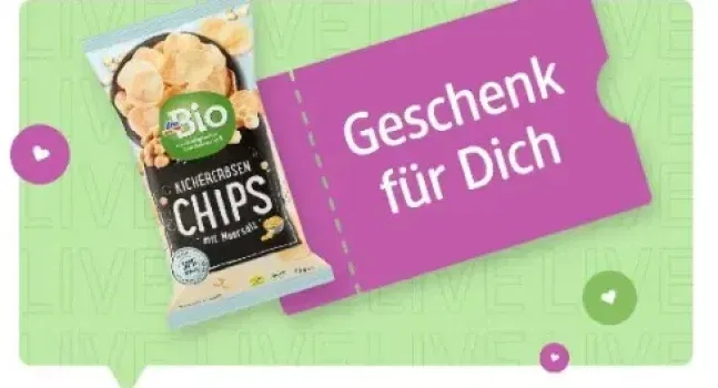 Gratis dmBio Kichererbsen-Chips [am 10.06.2025]