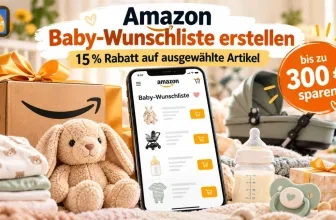 Amazon Baby-Wunschliste mit Rabatt für ausgewählte Artikel
