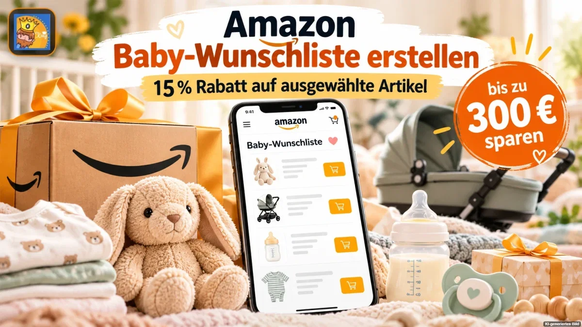 Amazon Baby-Wunschliste erstellen 👶 15 % Rabatt auf ausgewählte Artikel & bis zu 300 € sparen