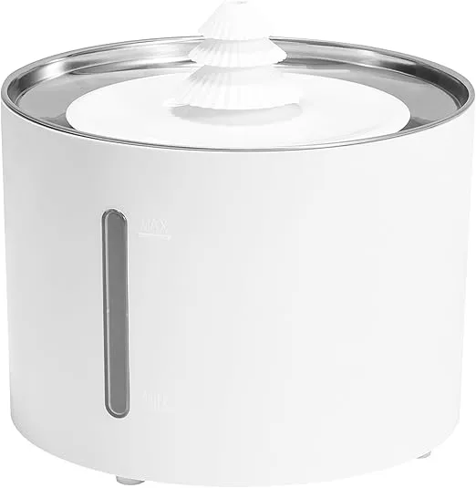 Amazon Basics Trinkbrunnen fuer Haustiere Kleintiertraenke Hundetraenke Edelstahl 3 L mit 3 Kohlefiltern Weiss Schnäppchen, Deals Und Rabattcodes Des Tages - Amazon Basics Trinkbrunnen Für Haustiere