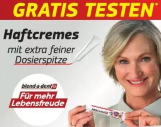 blend-a-dent Haftcreme kostenlos testen – Geld zurück sichern ab 01.02.