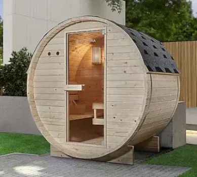 Artsauna Spitzbergen 120 (Fasssauna 2 Personen, 3,6 kW Ofen) für 1.404,95 € inkl. Versand (statt 1.699,15 €)