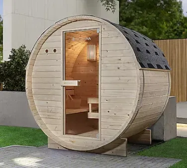 Schnäppchen, Deals Und Rabattcodes Des Tages: Artsauna Fasssauna Spitzbergen 120 Für 2 Personen Mit 3,6 Kw Ofen Und Zubehör Aus Fichtenholz