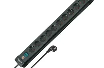 Brennenstuhl Premium-Line Steckdosenleiste 10-Fach (Mehrfachsteckdose mit Schalter und 3m Kabel – 45° Winkel) für 15,49 € inkl. Prime-Versand (statt 21,43 €)