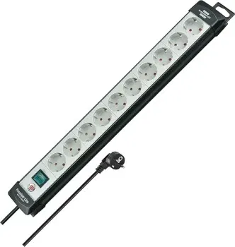 Brennenstuhl Premium-Line Steckdosenleiste 10-Fach (Mehrfachsteckdose mit Schalter und 3m Kabel – 45° Winkel) für 15,49 € inkl. Prime-Versand (statt 21,43 €)