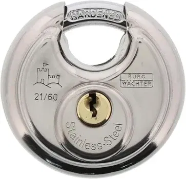 Burg Wächter Rundbügelschloss Vorhängeschloss (mit Schlüssel 8 mm Bügelstärke) für 7,99 € inkl. Prime-Versand (statt 13,00 €)