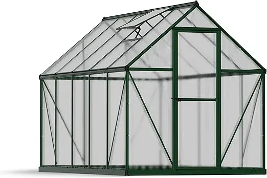 Schnäppchen, Deals Und Rabattcodes Des Tages - Canopia By Palram Gewächshaus Klein Mythos 6X10 Treibhaus 306X185 Cm Aluminium Grün Tomatenhaus Polycarbonatplatten Uv-Beständig