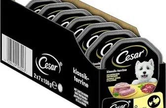 Cesar Hundefutter Nassfutter Klassiker mit zartem Huhn und Truthahn (7 er Pack (7 x 2 Schalen x 150 g)) ab 8,69 € inkl. Prime-Versand (statt 12,49 €)