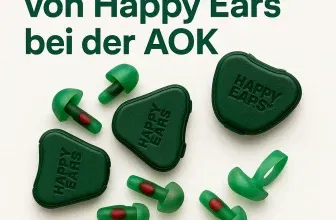 Gratis Ohrstöpsel von Happy Ears bei der AOK – Jetzt kostenlos sichern! Angebot für Gehörschutz
