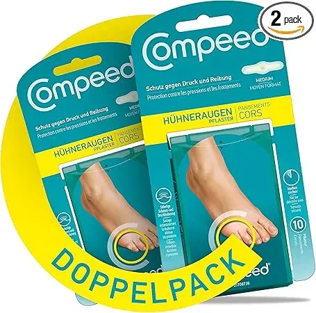 Compeed Huehneraugenpflaster Medium Doppelpack– Hydrokolloid Pflaster gegen Huehneraugen an den Fuessen 20 Pflaster Schnäppchen, Deals Und Rabattcodes Des Tages - Compeed Hühneraugenpflaster Medium Doppelpack