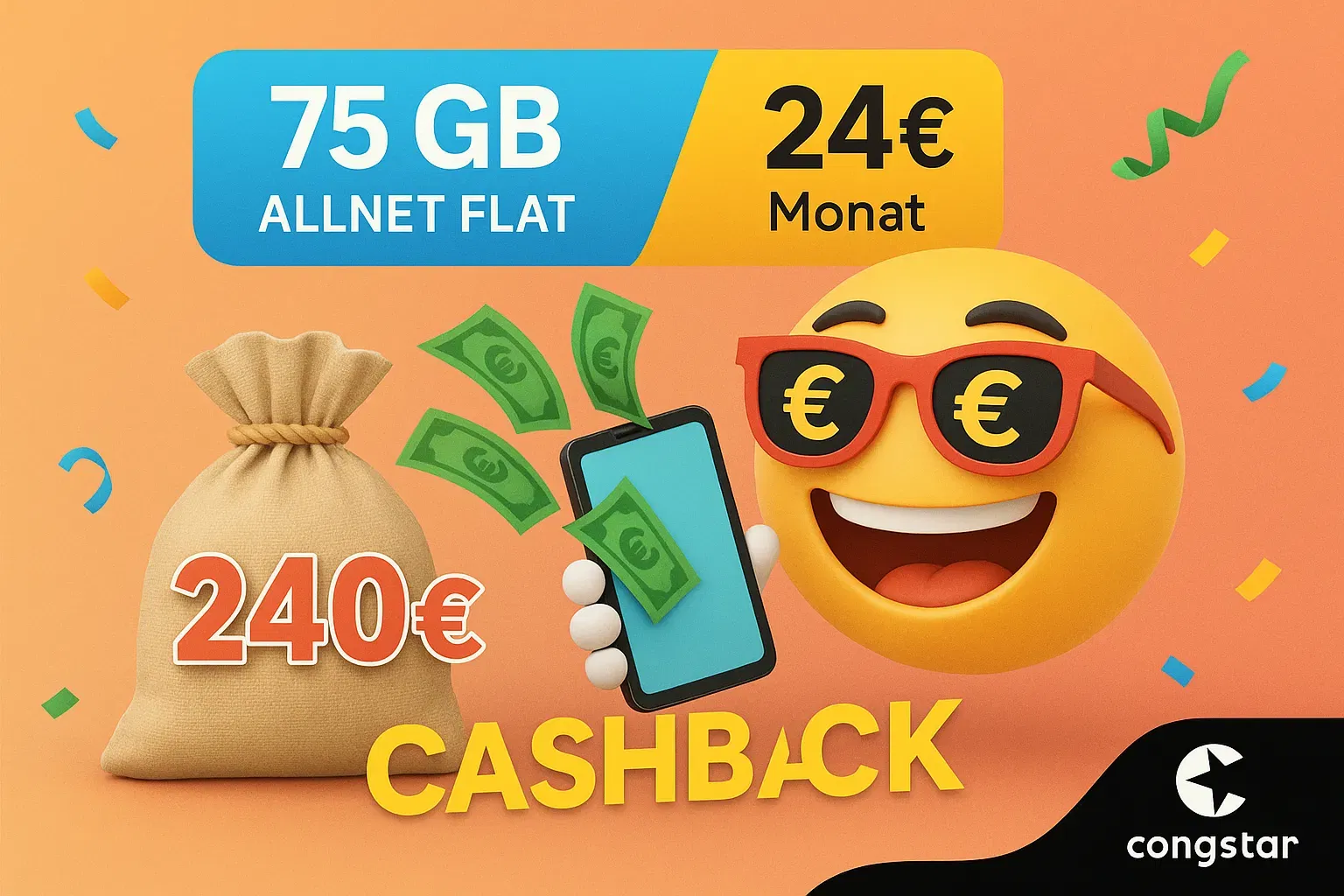 Schnäppchen, Deals Und Rabattcodes Des Tages - Congstar Cashback