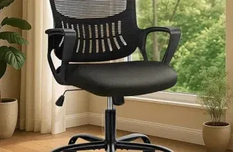DUMOS Ergonomischer Schreibtischstuhl mit Lendenwirbelstütze für 29,99 € inkl. Prime-Versand (statt 49,99 €)