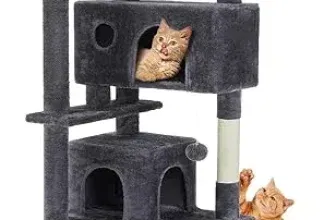 DUMOS Katzen Kratzbaum (135 cm (Dunkelgrau)) für 31,99 € inkl. Prime-Versand (statt 59,99 €)
