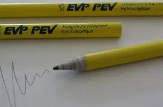 Nur Schweiz: Über 100 Gratis-Bleistifte aus Altpapier bei der EVP bestellen – Versandfrei & zweisprachig