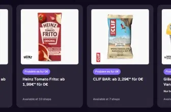 Gratis testen: Coca-Cola, Heinz Tomato Frito & CLIF BAR – Geld zurück sichern [Woolsocks]