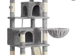 Feandrea Kratzbaum XXL Katzenbaum PCT019W01 (169 cm hellgrau) für 82,99 € inkl. Versand (statt 129,99 €)