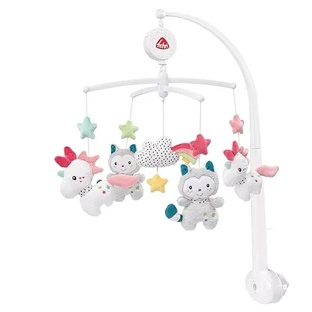 Fehn Musik Mobile Aiko Yuki Baby Einschlafhilfe Musikspielzeug Mit Suessen Tieren Babymobile Spieluhr Melodie Mozarts Wiegenlied Musikmobile Babybett Spielzeug Fuer Babys Von 0–5 Monaten