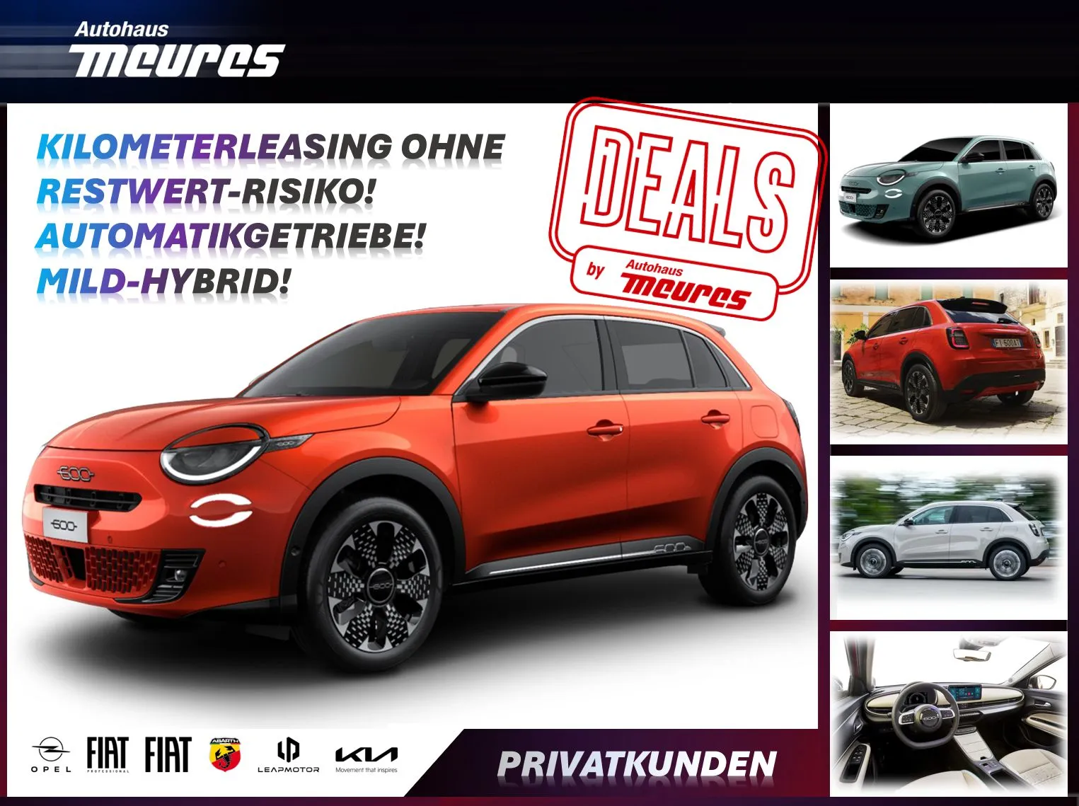 Fiat 600 1.2 Hybrid T3 Dct Sonderedition