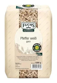 Fuchs Professional – Pfeffer weiß ganz (1 kg) ab 14,30 € inkl. Prime-Versand (statt 23,74 €)