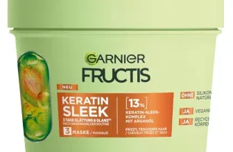 Garnier Fructis Keratin Sleek Maske mit Arganöl und Keratin-Komplex – 370 ml ab 4,24 € inkl. Prime-Versand