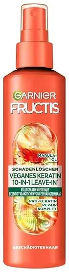 Garnier Reparierendes 10 In 1 Leave In Gegen Haarschaeden Fuer Bessere Kaemmbarkeit Und Weniger Haarschaeden Mit Amla Oel Und Pro Keratin Fructis Schadenloescher Deep Repair 150 Ml