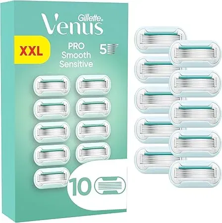 Gillette Venus Pro Smooth Sensitive 10 Ersatzklingen