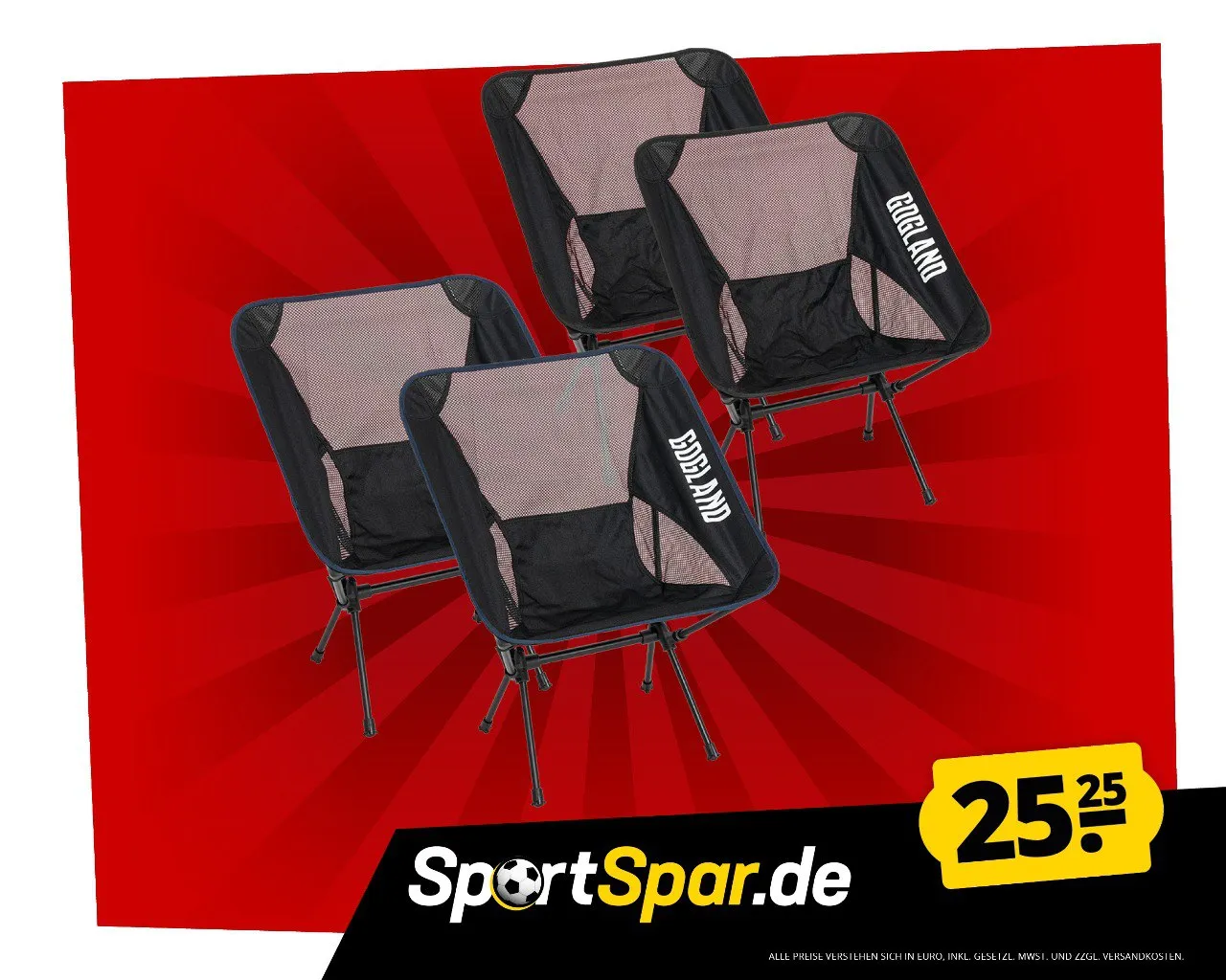 Gogland Faltbarer Campingstuhl 2Er Pack
