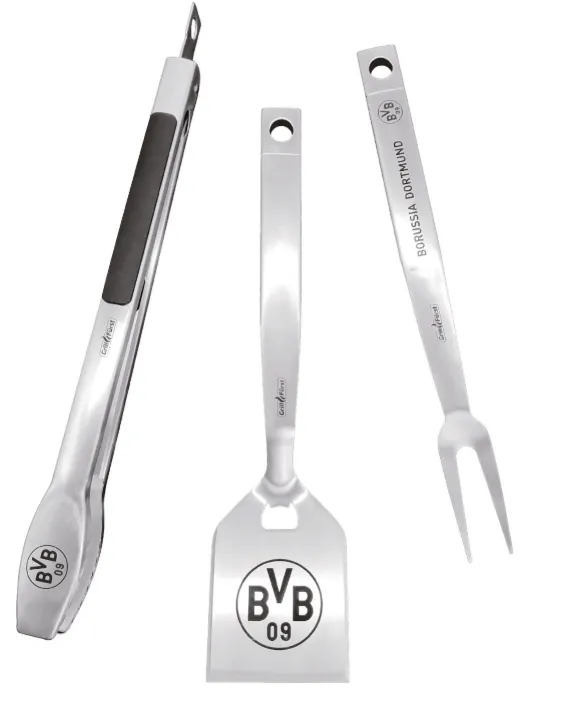Schnäppchen, Deals Und Rabattcodes Des Tages - Grillfuerst Premium Grillbesteck Set Borussia Dortmund Edition