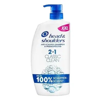 4x Head & Shoulders Classic Clean 2in1 Anti-Schuppen-Shampoo (800ml Pumpspender) ab 25,66 € inkl. Prime-Versand (statt 43,96 €)
