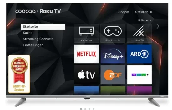 Coocaa 32R3G Smart TV (31,5 Zoll) für 99,99 € inkl. Versand (statt 163,90 €)