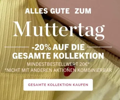 Muttertagsaktion bei Hunkemöller – 20 % Rabatt auf alles 🛍️💖 20€ MBW
