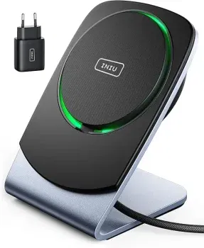INIU Induktive Ladestation [15W für MagSafe] für 12,09 € inkl. Prime-Versand (statt 21,99 €)