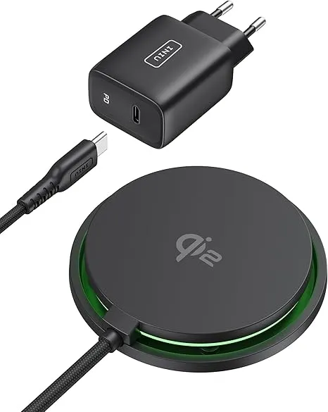 Iniu Mag Safe Ladegeraet 15W Qi2 Induktive Iphone Ladestation Mit 23 Fin Luefterkuehlung Wireless Charger Ladepad Fuer Iphone 16 15 14 13 12 Pro Maxplus Inkl. Usb C Kabel Und Netzadapter