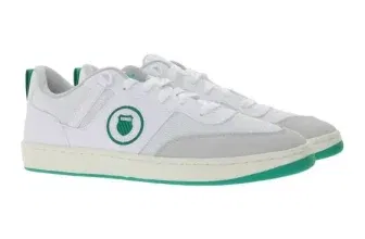 K-Swiss K-Varsity Herren Sneaker (mit IMEVA-Zwischensohle Weiß/Grün Gr. 40-47) für 31,98 € inkl. Versand (statt 52,91 €)