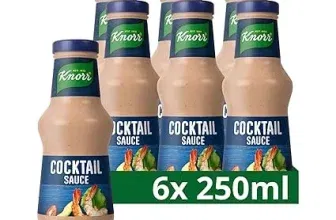 Knorr Cocktail Sauce feine und besonders cremige Grillsauce ohne geschmacksverstärkende Zusatzstoffe und künstliche Farbstoffe 6x 250 ml ab 6,84 € inkl. Prime-Versand (statt 10,14 €)